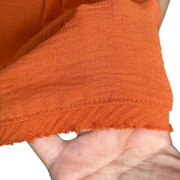 Urban Outfitters Blair Orange Pumpkin Spice Milkmaid Mini Dress SZ S - Picture 8 of 13